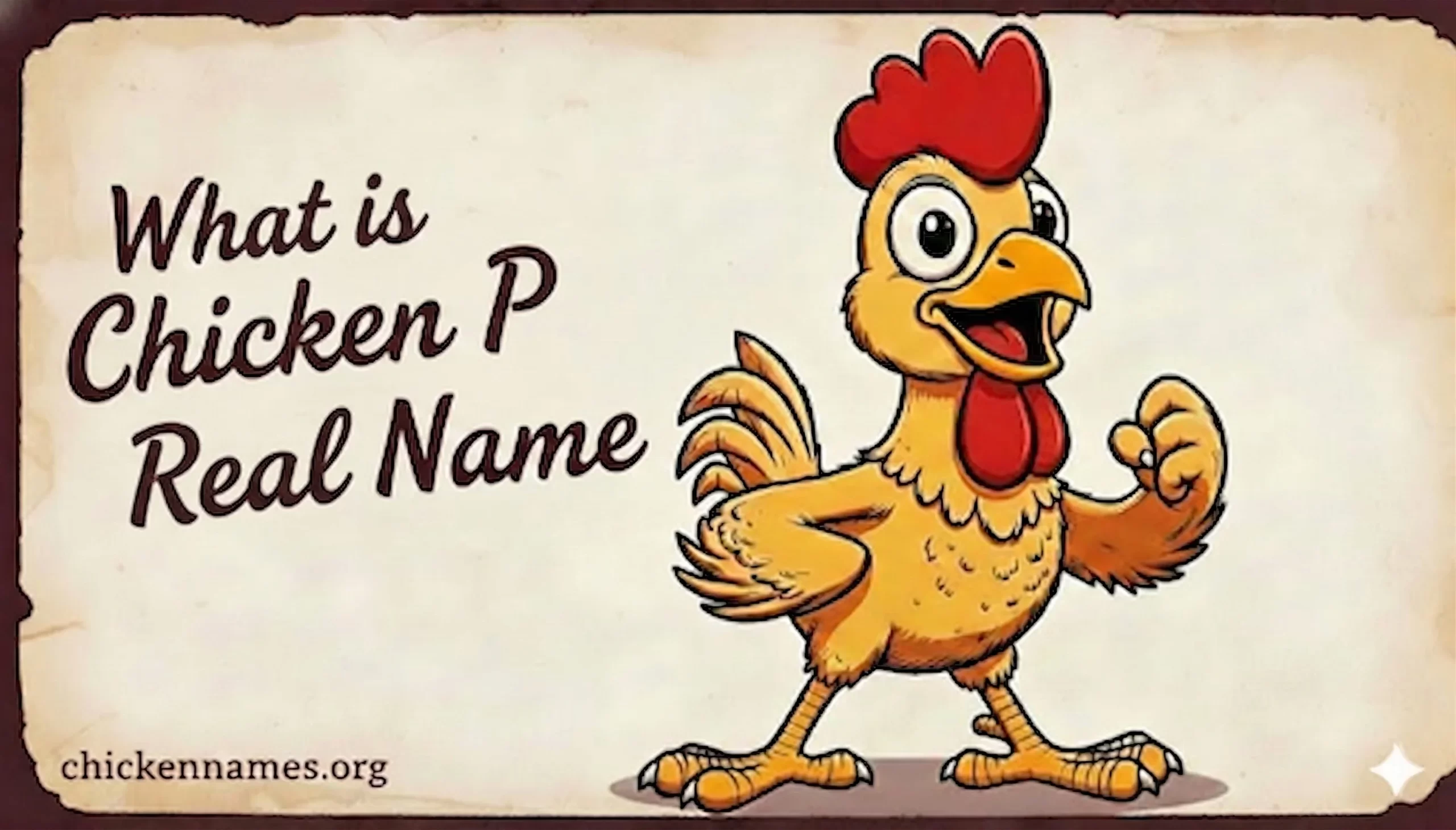 What is Chicken P Real Name